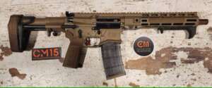 5.56 AR15 Pistol fde